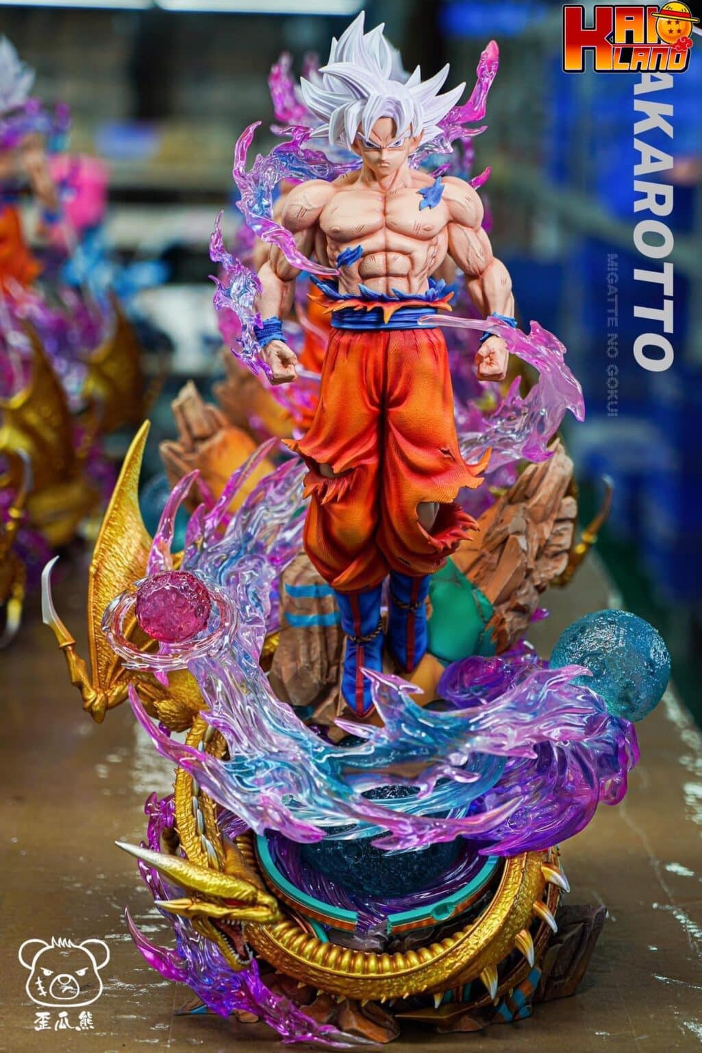 Dragon Ball Waigua Bear Studio Goku Ui Resin Statue Kaioland