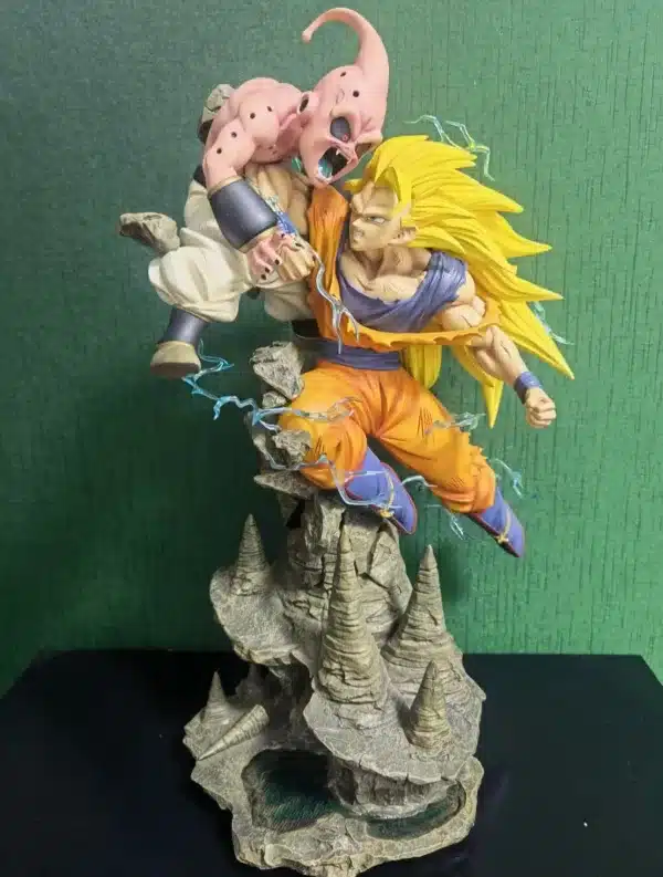 Dragon Ball Ryu Studio Goku SSJ3 vs Kid Buu Licensed Resin Statue 1 jpg