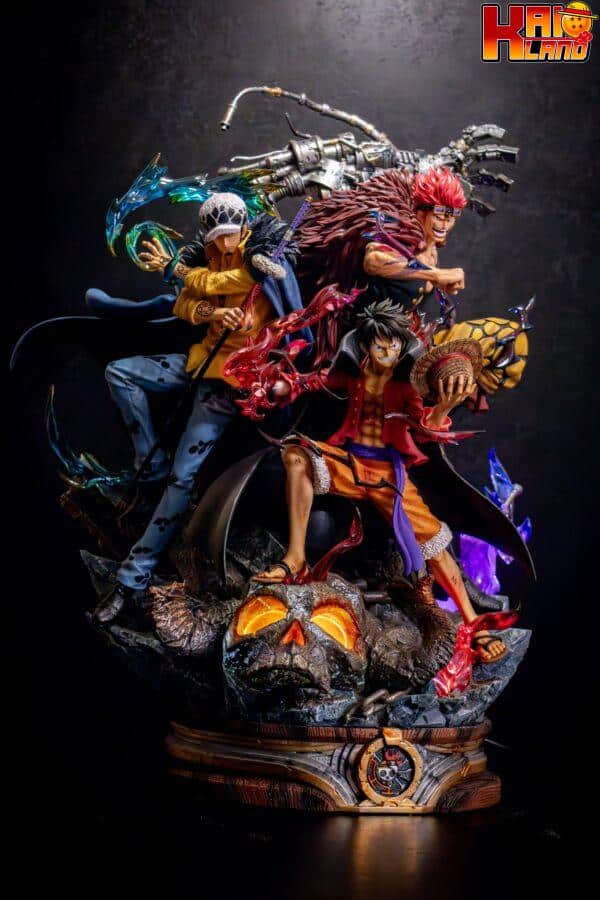 One Piece LX Studio Supernova Trio Luffy Law Kid Resin Statue 1