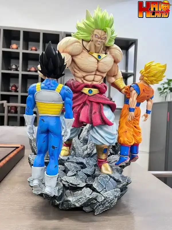 Dragon Ball Break Studio Broly Goku Vegeta fight Resin Statue 1