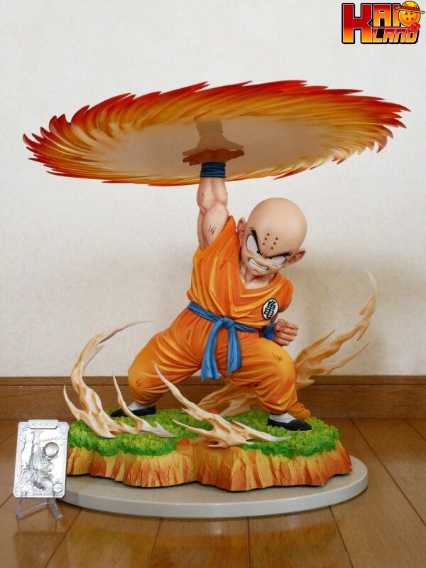 Dragon Ball Clouds Studio Krillin Kienzan Resin Statue 1