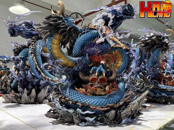 One Piece OPM Studio Kaido vs Luffy Resin Statue 1