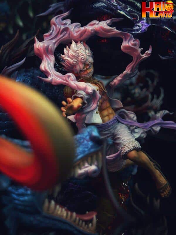 One Piece OPM Studio Kaido vs Luffy Resin Statue 3