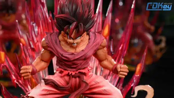 Dragon Ball Kingdom Studio Goku Kaioken Resin Statue 3 jpg