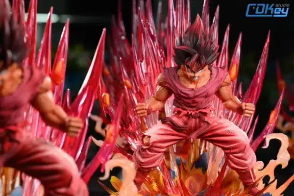 Dragon Ball Kingdom Studio Goku Kaioken Resin Statue 4 jpg