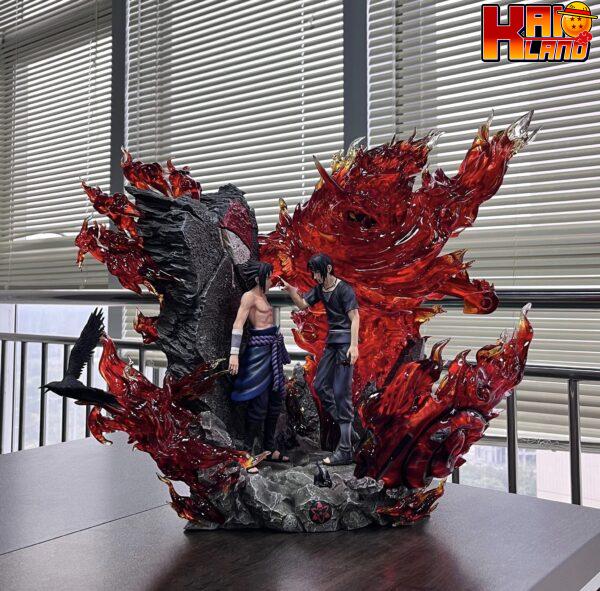 Naruto Surge Studio Itachi Sasuke Resin Statue 1