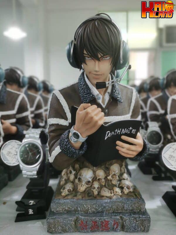 Death Note Rising Waves Studio Light Yagami Bust Statue Death Note Resin Statue 1