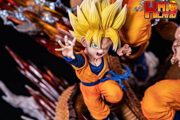 Dragon Ball Hero Belief Studio Goku x Gohan x Goten Resin Statue 3