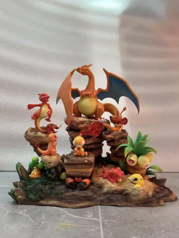 Pokemon PcHouse studio Charizard Family Resin Statue 2