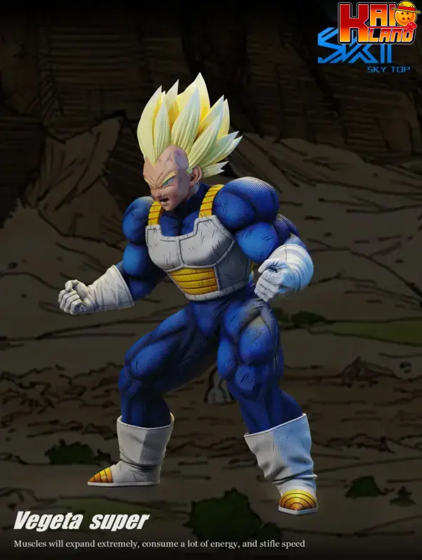 Dragon Ball Sky Top Studio Muscle Vegeta Resin Statue 2 scaled