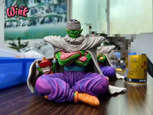 Dragon Ball Wink Studio Sitting Piccolo x Little Gohan Resin Statue 1