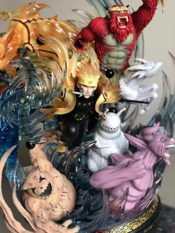 Naruto UTS Studio Naruto Nine Tails Chakra Mode Resin Statue 3 jpg