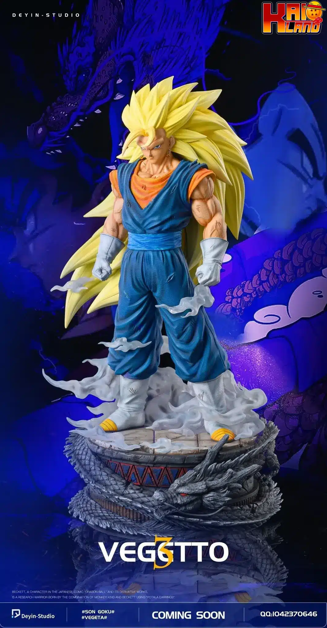 Dragon Ball MAN Studio SS3 Goku Resin Statue - Kaioland