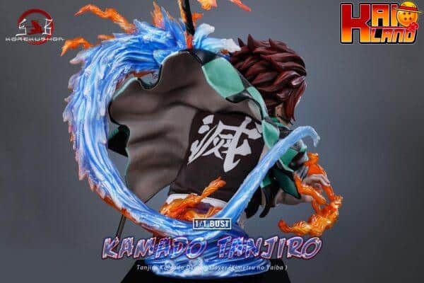 Kimetsu No Yaiba KoreKushon Studio Bust Tanjiro Kamado Resin Statue 5