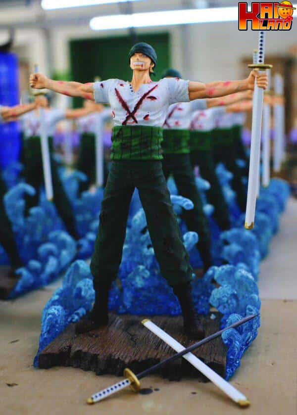 One Piece OPP Studio Mihawk vs Zoro Resin Statue 1