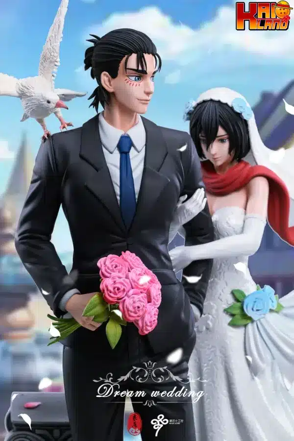 Attack on Titan LC Studio Mikasa x Eren Wedding Resin Statue 4