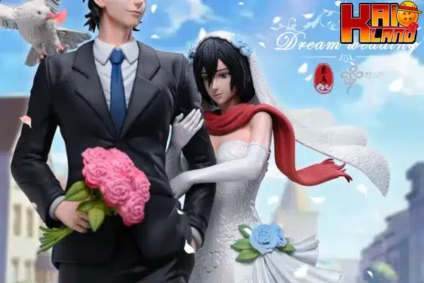 Attack on Titan LC Studio Mikasa x Eren Wedding Resin Statue 6