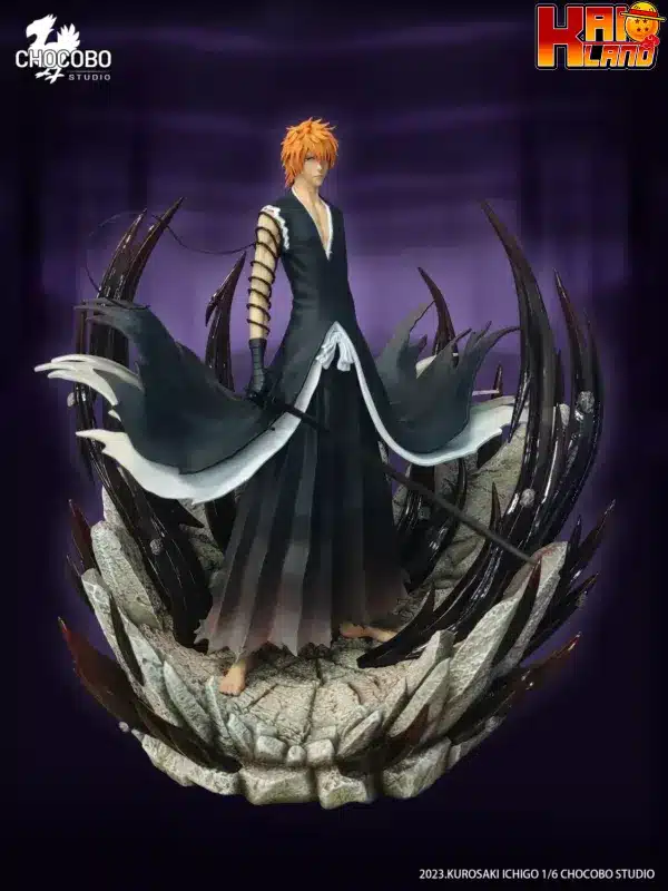 Bleach Chocobo Studio Kurosaki Ichigo Dangai Resin Statue 3