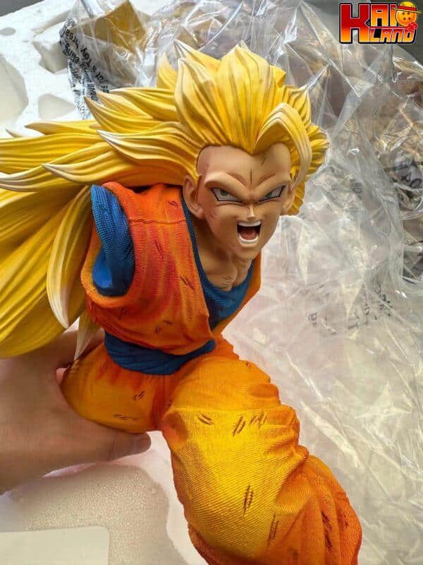 Dragon Ball Last Sleep Studio SSJ3 Dragon Fist Goku Resin Statue 5