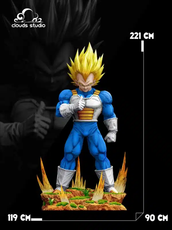 Dragon Ball Clouds Studio Vegeta Bust x Figure Resin Statue 1 jpg