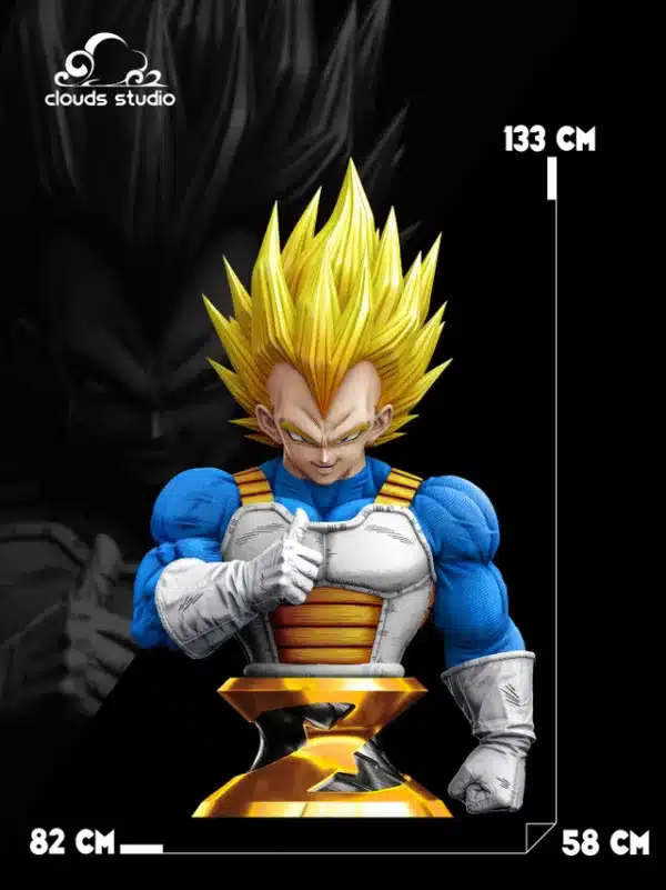 Dragon Ball Clouds Studio Vegeta Bust x Figure Resin Statue 2 jpg