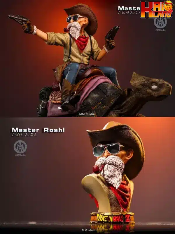 Dragon Ball MM Studio Cowboy Master Roshi Resin Statue 1