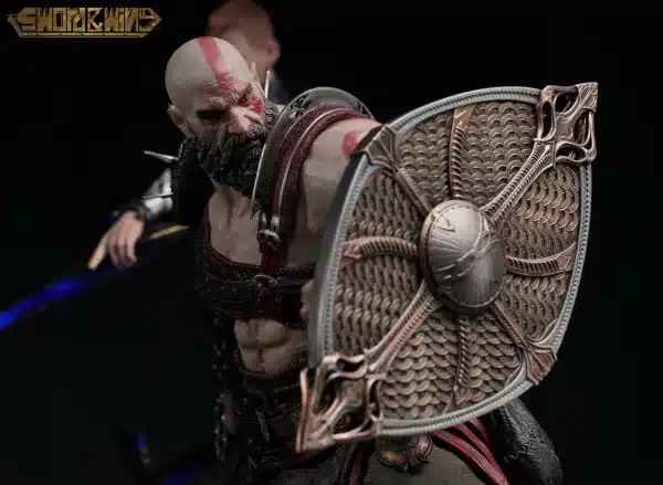 God of War Ragnarok Sword x Wing Studio Kratos x Atreus Resin Statue 2 jpg