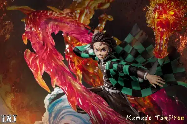 Kimetsu No Yaiba TNT Studio Tanjiro Kamado Resin Statue 5 jpg