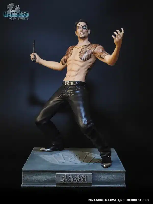 Like a Dragon Chocobo studio Goro Majima Resin Statue 1 jpg