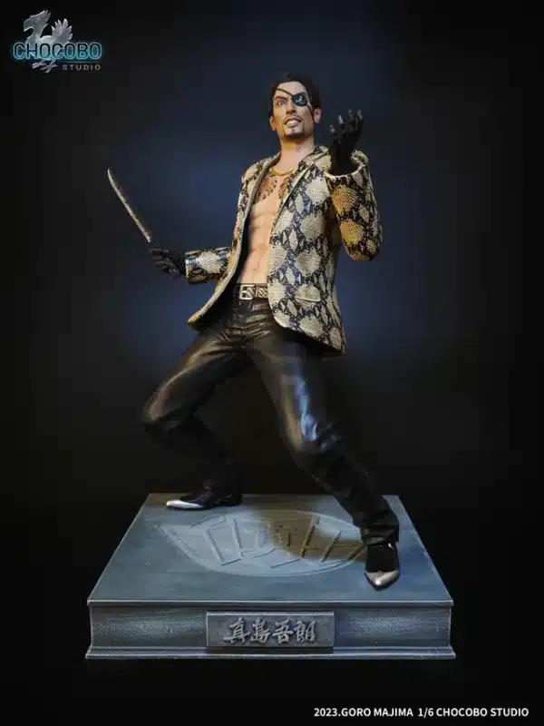 Like a Dragon Chocobo studio Goro Majima Resin Statue 5 jpg