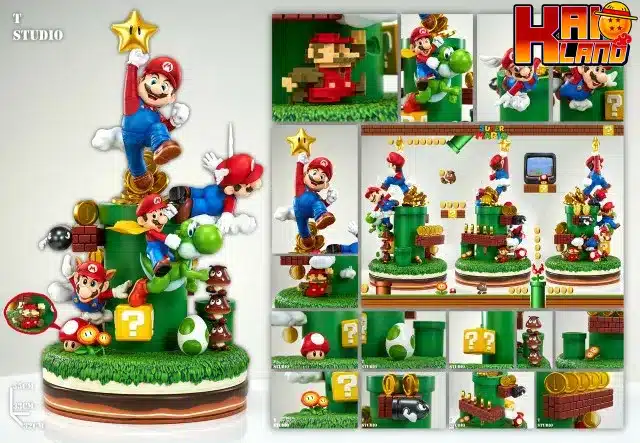 Super Mario bros statue en résine 1 mètre de haut