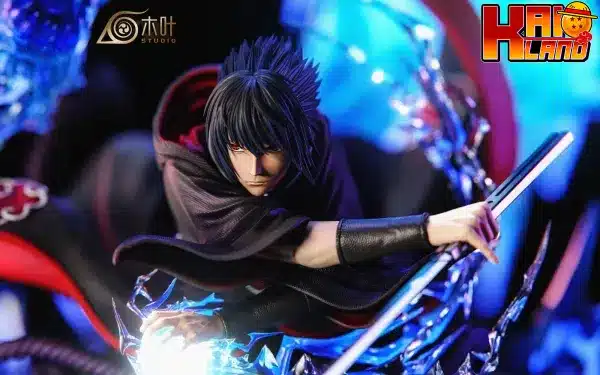 Naruto Konoha Studio Sasuke Akatsuki Resin Statue 3