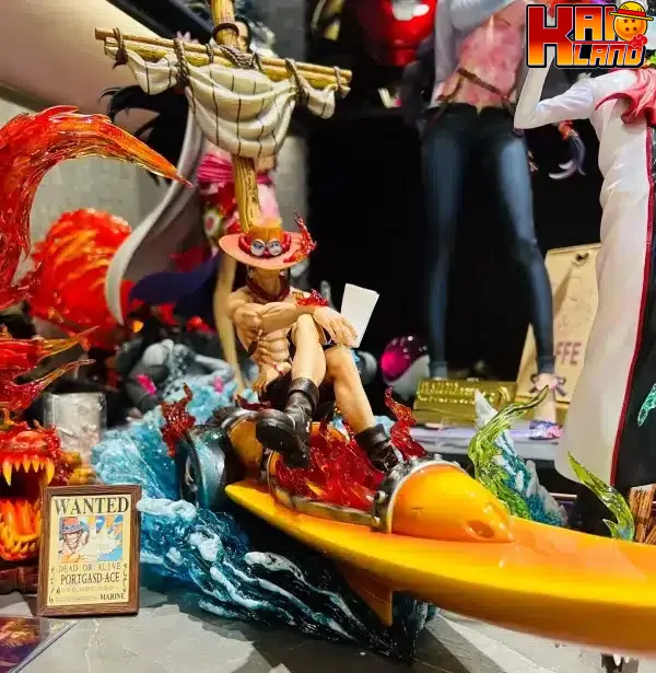 One Piece Brain Hole Studio Fireship Ace Resin Statue 2