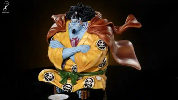 One Piece Brain Hole Studio Sitting Jinbe Resin Statue 2 jpg