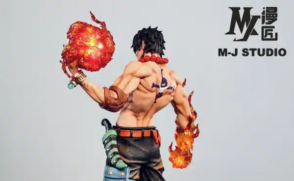 One Piece M J Studio Ace Resin Statue 3 jpg