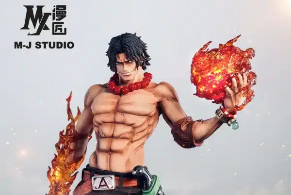 One Piece M J Studio Ace Resin Statue 5 jpg