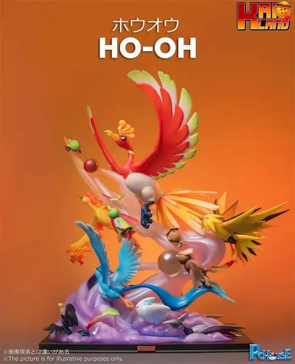 Pokemon PC house Ho oh Resin Statue 1 jpg