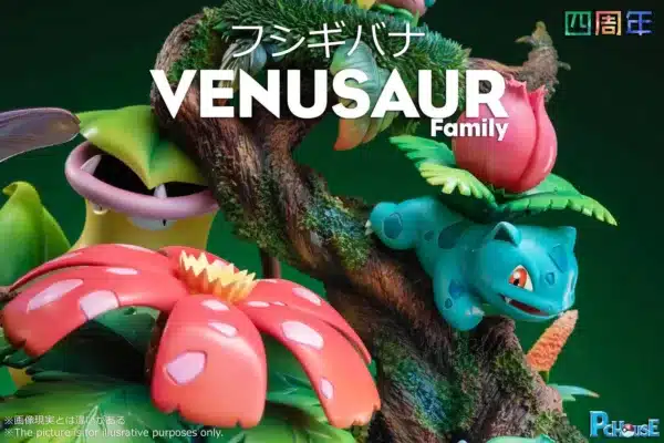 Pokemon Pc House Studio Venusaur Family Resin Statue 4 jpg