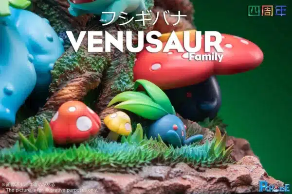 Pokemon Pc House Studio Venusaur Family Resin Statue 6 jpg