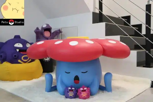 Pokemon Pets Studio Super Vileplume Resin Statue 5 jpg