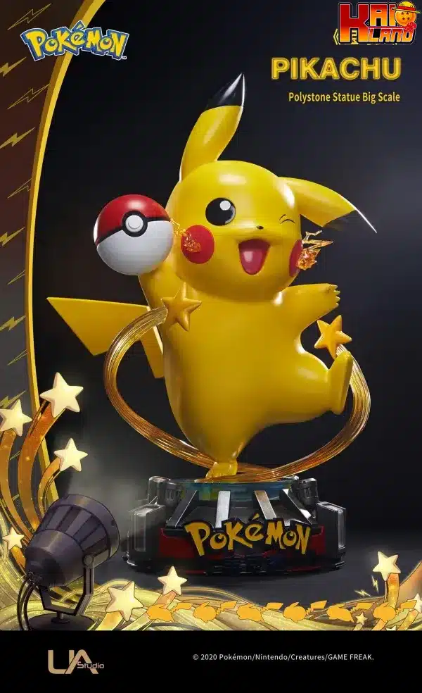 Pokemon Unique Art Pikachu Resin Statue 2 scaled