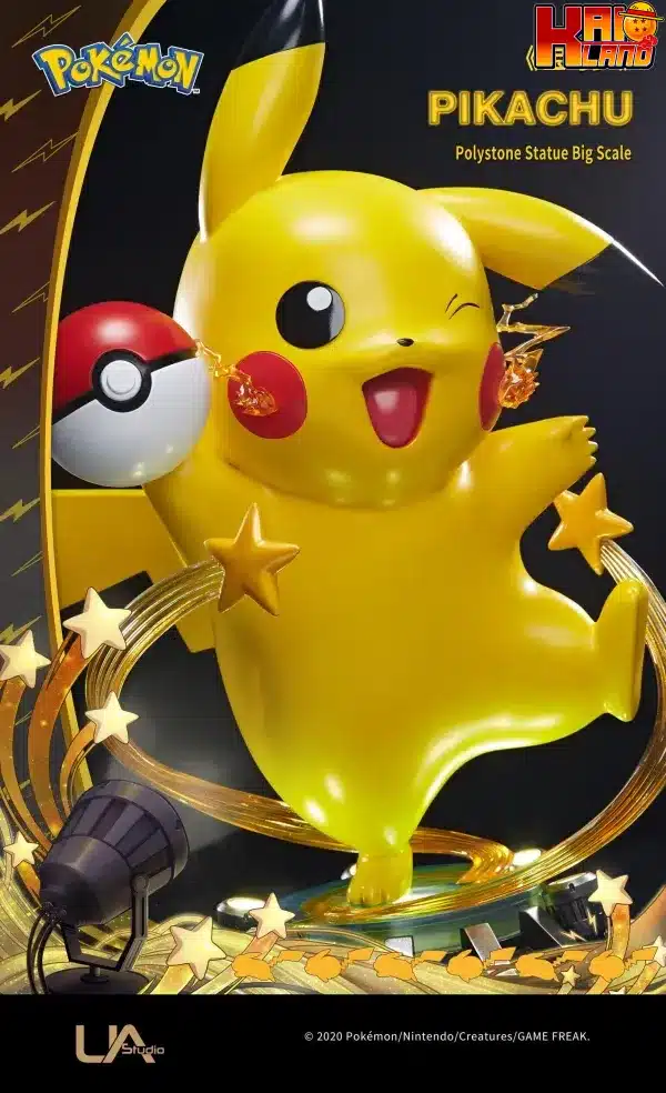 Pokemon Unique Art Pikachu Resin Statue 4 scaled