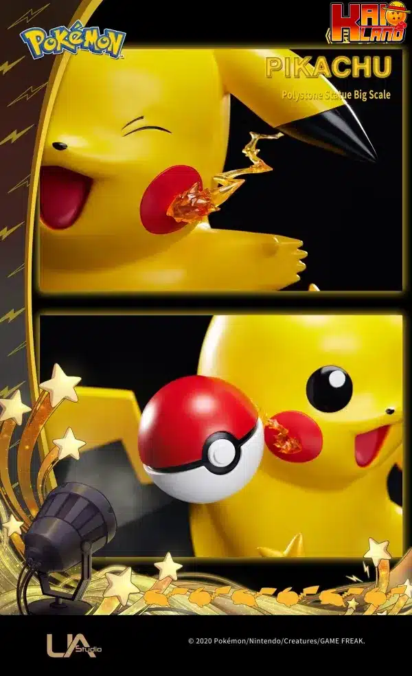 Pokemon Unique Art Pikachu Resin Statue 5 scaled