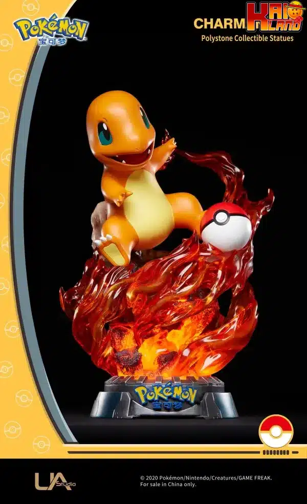 Pokemon Unique Art Studio Charmander Licensed Resin Statue 1 scaled