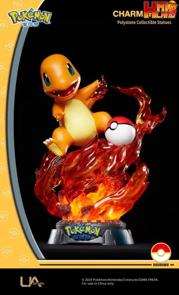 Pokemon Unique Art Studio Charmander Licensed Resin Statue 2 scaled