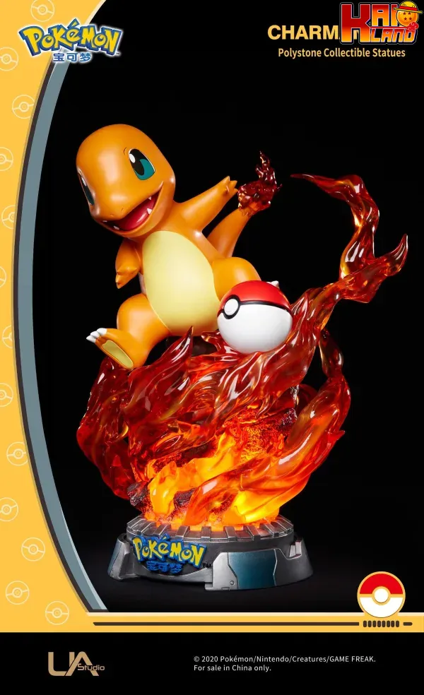 Pokemon Unique Art Studio Charmander Licensed Resin Statue 3 scaled