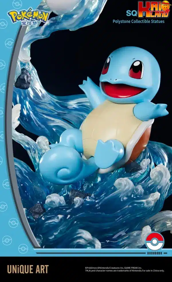 Pokemon Unique Art Studio Squirtle Licensed Resin Statue 1 scaled