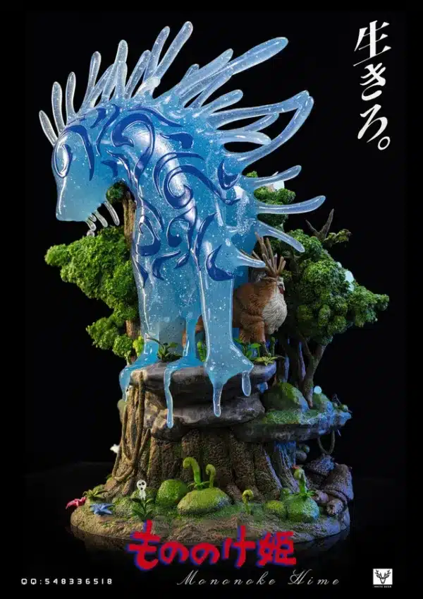 Princess Mononoke White Deer Studio Mononoke Hime Resin Statue 6 jpg