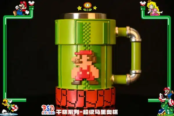 Super Mario PSD Studio Super Mario Cup Resin Statue 2 jpg