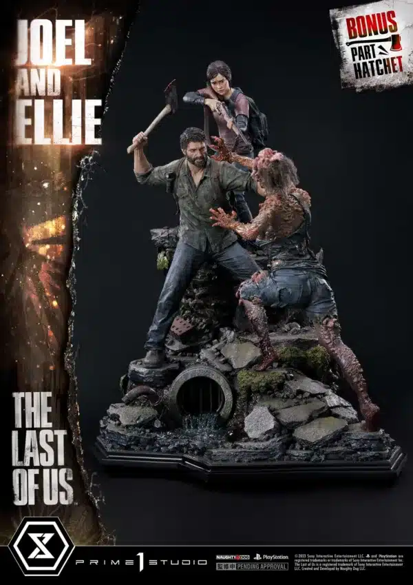 The Last of Us Prime 1 Statue Ultimate Premium Masterline Joel x Ellie Licensed Resin Statue 2